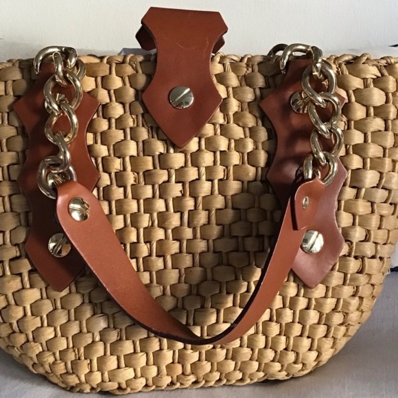 MICHAEL KORS Santorini Raffia Straw Tote Bag - Picture 9 of 11